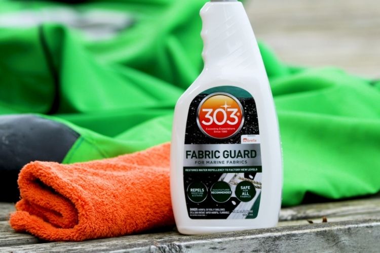 Repel Water with 303 Marine Fabric Guard Protection