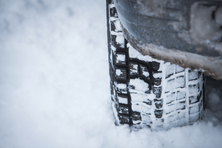 snow tire installation