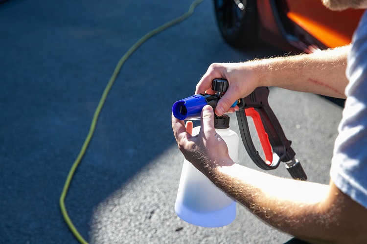 Power Pressure Washer Attachment Sprayer Dispenser Car Wash Soap Foam  Bubble Gun